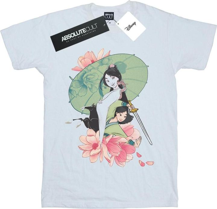 Actual product image Disney Mens Mulan Magnolia Collage T-Shirt (XL)