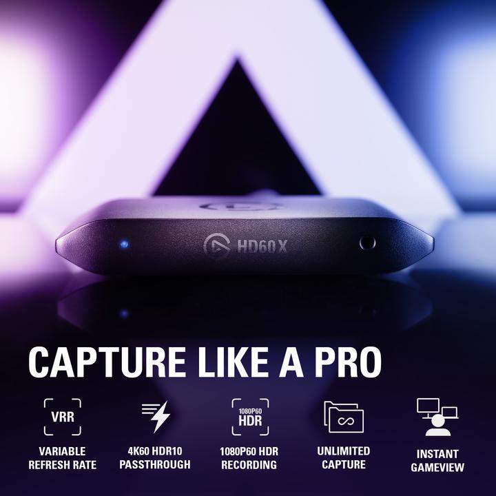 Actual product image Elgato HD60X (PC, PS5, Xbox Series X, Xbox Series S)