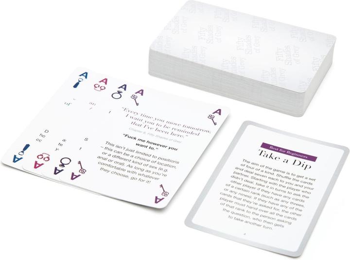 Fifty Shades of Grey Carte d'ispirazione Play Nice Talk Dirty (Compilazione del gioco, Inglese)