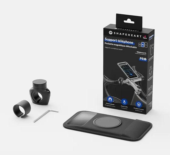 Actual product image Shapeheart Bicycle mobile phone holder PRO with removable magnetic sleeve