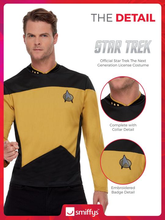 Produktbild Smiffys Star Trek: Uniform Yellow - Technik & Sicherheit (XL)