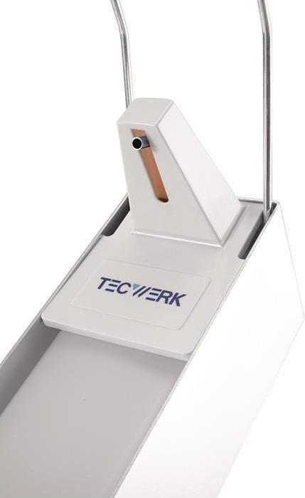 Immagine prodotto Tecwerk Desinfektions- und Seifenspender H165xB95xT290ca.mm ABS mit Hebel weiss