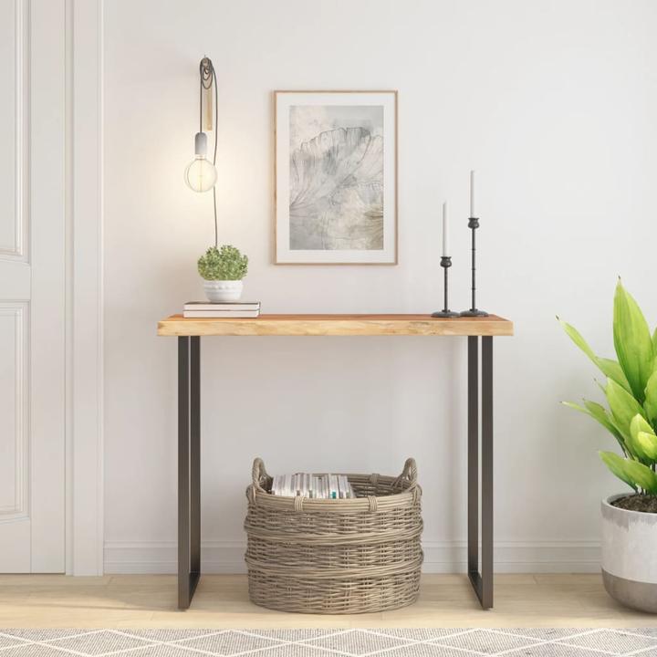 Produktbild VidaXL Tischplatte Rechteckig Baumkante Holzplatte Möbelplatte Massivholz Akazie (80 x 40 x 2.5 cm)