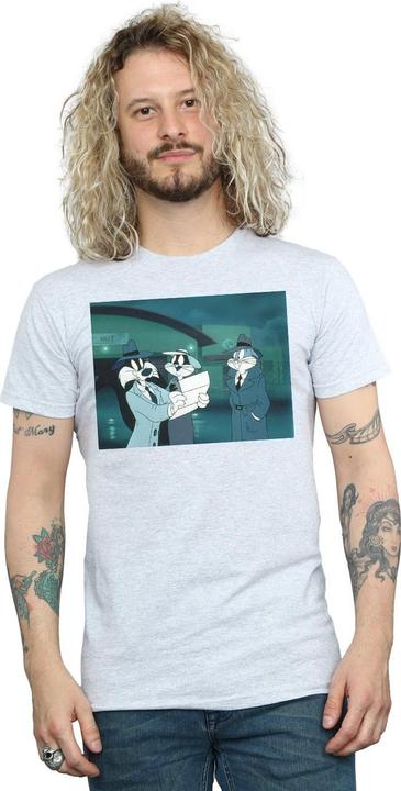 Immagine prodotto Looney Tunes Bugs Bunny Sylvester Letter Maglietta Uomo (XL)