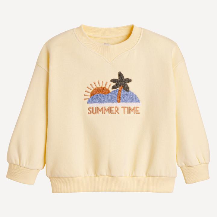 La Redoute Collections Sweatshirt mit Stickerei und Rundhalsausschnitt (86)