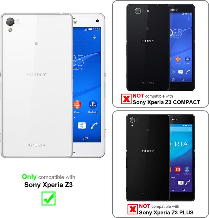 Productafbeelding Cadorabo Boek Onzichtbare Magneethoes (Sony Xperia Z3)