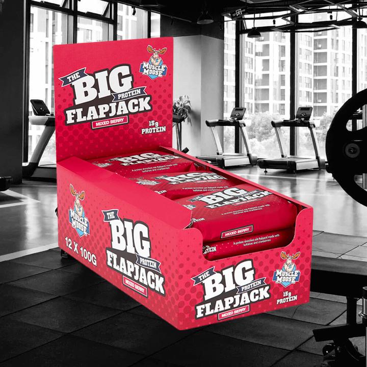 Actual product image Muscle Moose Big Protein Flapjack (Mixed Berry, 12 pcs., 1493 g)