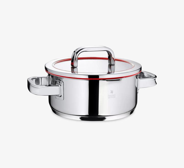 Produktbild WMF Kochtopf Bratentopf Induktion 20cm Glasdeckel 2,5l Function4 Edelstahl (20 cm, Bräter + Schmortopf, Edelstahl)