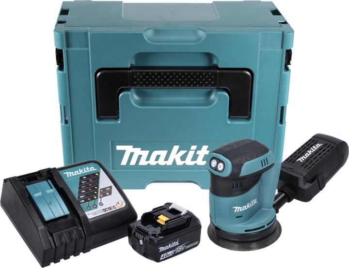 Immagine prodotto Makita DBO 180 RM1J 18 V Batteria levigatrice orbitale + 1x batteria 4.0Ah + caricatore + Makpac (Levigatrici rotorbitali)