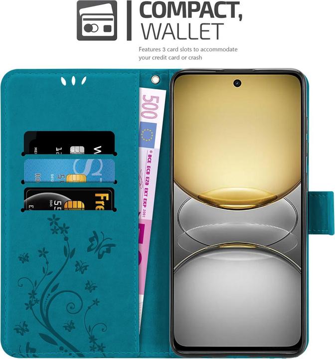 Actual product image Cadorabo Case for Realme C75 Flower Book (Siemens CC75)
