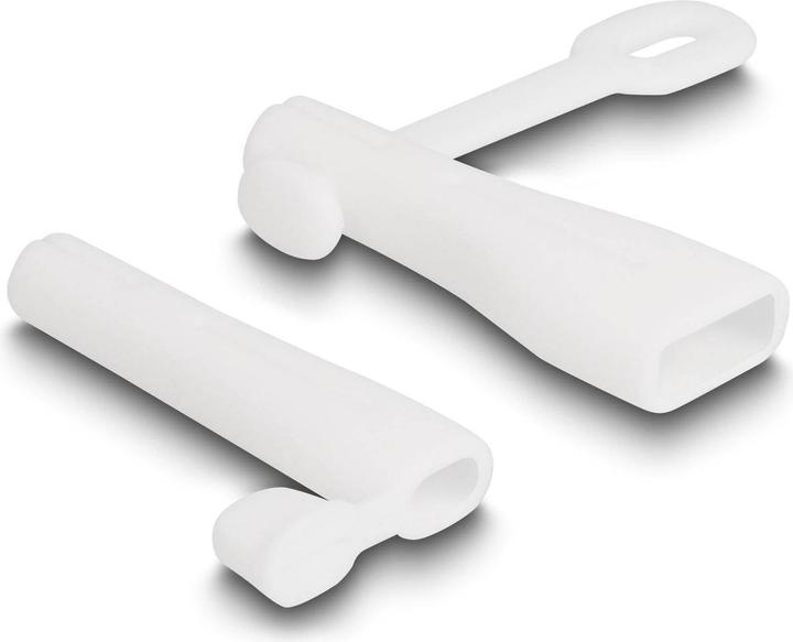 Image du produit Delock Cache-poussière pour prise USB Type-A et prise Apple Lightning™ set 2 pièces blanc (Enrouleur de câble)