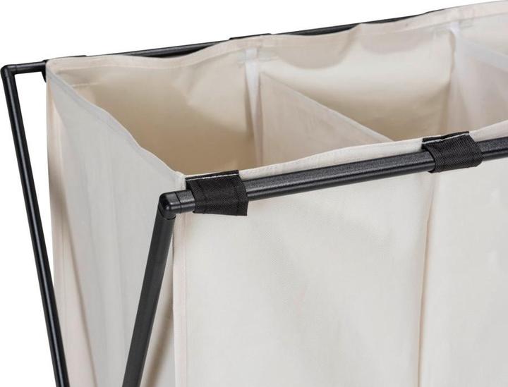 Actual product image Wenko Laundry collector Mod. Trio XL Beige with three compartments