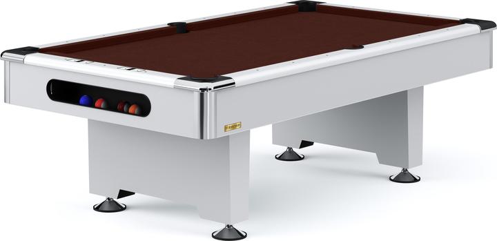 Actual product image Automaten Hoffmann Billardtisch Club Pro III Dekor Weiss, 9 ft