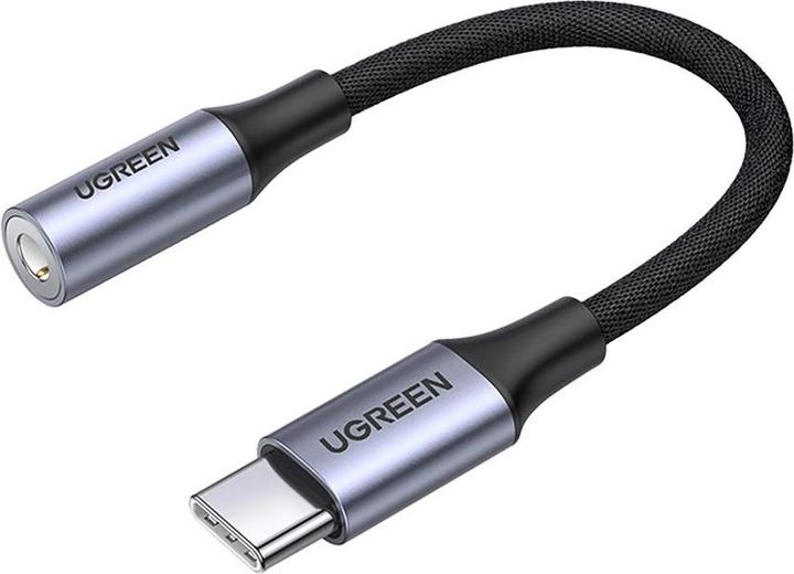 Immagine prodotto Ugreen AV161 adattatore per cuffie mini jack 3,5 mm (femmina) / USB-C (maschio) 10 cm - grigio (Jack da 3.5mm, USB tipo C)