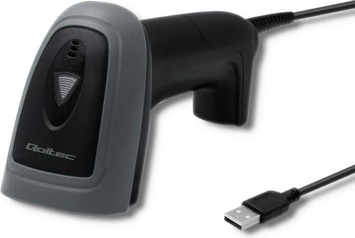 Actual product image Qoltec 50863 Wired QR & BARCODE Scanner | USB (2D barcodes)