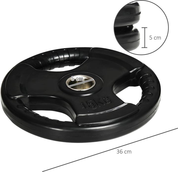Immagine prodotto SportNow Piastra di peso con foro da 5 cm (2 x 15 kg)