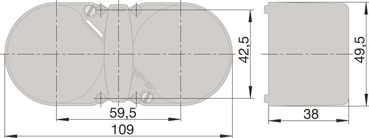 Actual product image Berker Integro Flow switch-off switch pre-assembled polar white glossy
