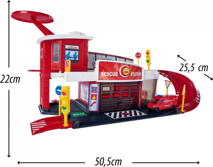 Actual product image Majorette Creatix Rescue Station + 1 vehicle