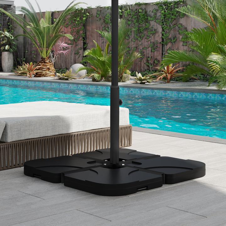 Image du produit Outsunny Pied de parasol en croix pour les diamètres de 32 à 48 mm
