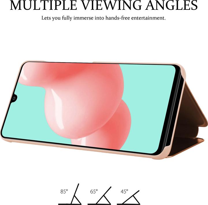 Actual product image Cadorabo Book Smart View Mirror Cover (Samsung Galaxy A41)