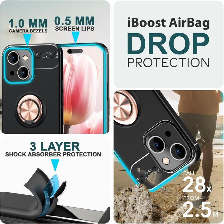 Produktbild Nalia Matte Ring Silikon Hülle (Apple iPhone 15 Plus)