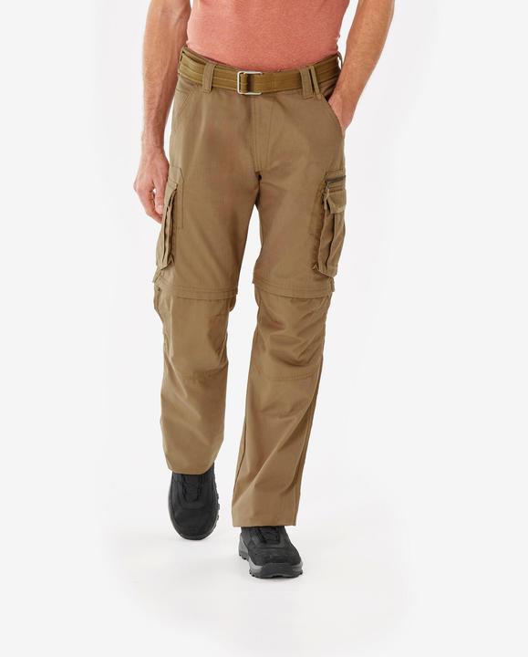 Immagine prodotto Forclaz Zip-Off-Hose Cargohose Herren Trekking Backpacking - Travel 500 braun (3XL)