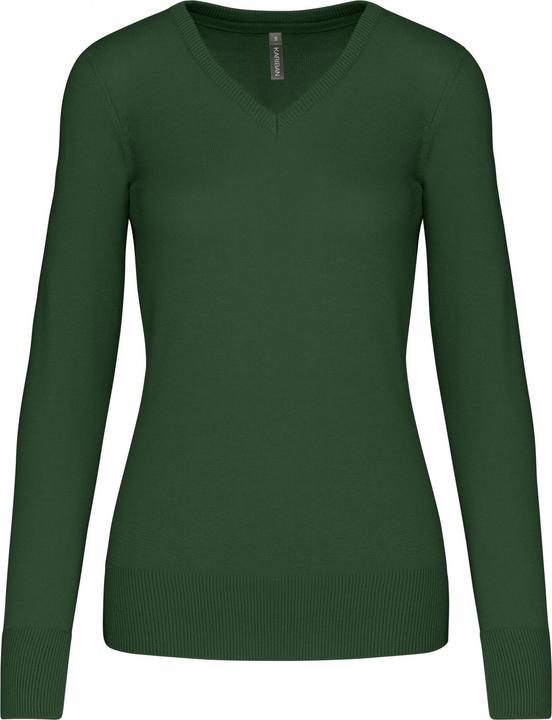 Kariban Pullover mit V-Ausschnitt Damen