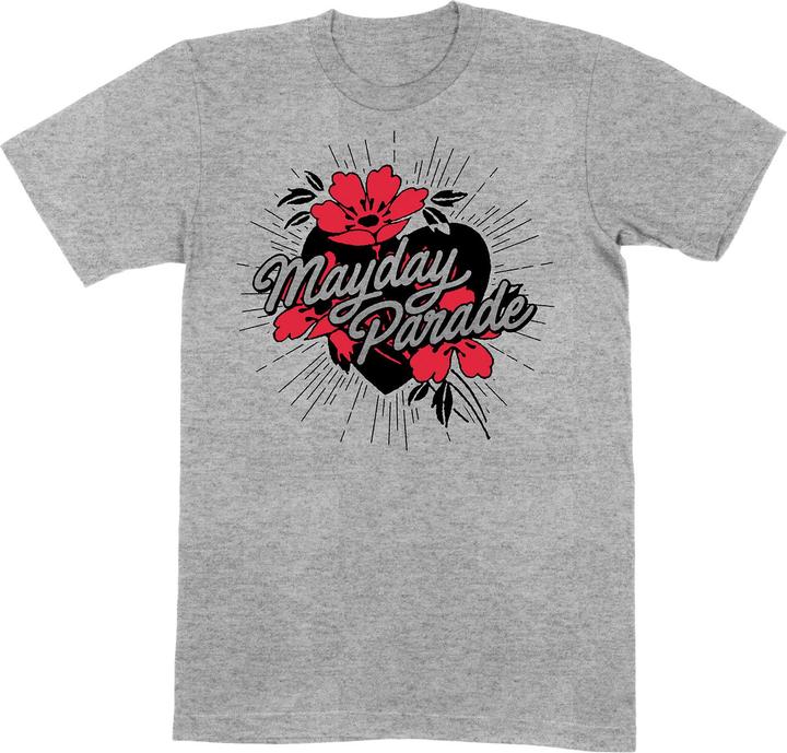 Mayday Parade Heart and Flowers