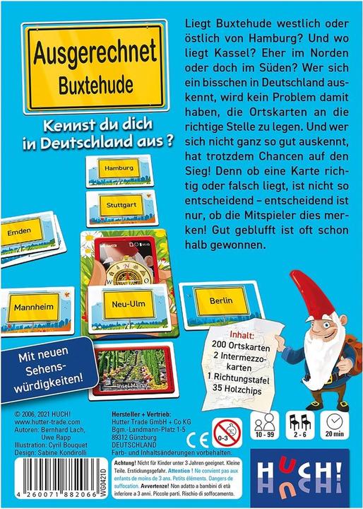 Immagine prodotto 882066 - Ausgerechnet Buxtehude - Gioco di carte, 2-6 giocatori, da 10 anni (edizione DE) (Tedesco)