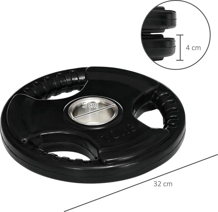 Immagine prodotto SportNow Piastra di peso con foro da 5 cm (2 x 10 kg)