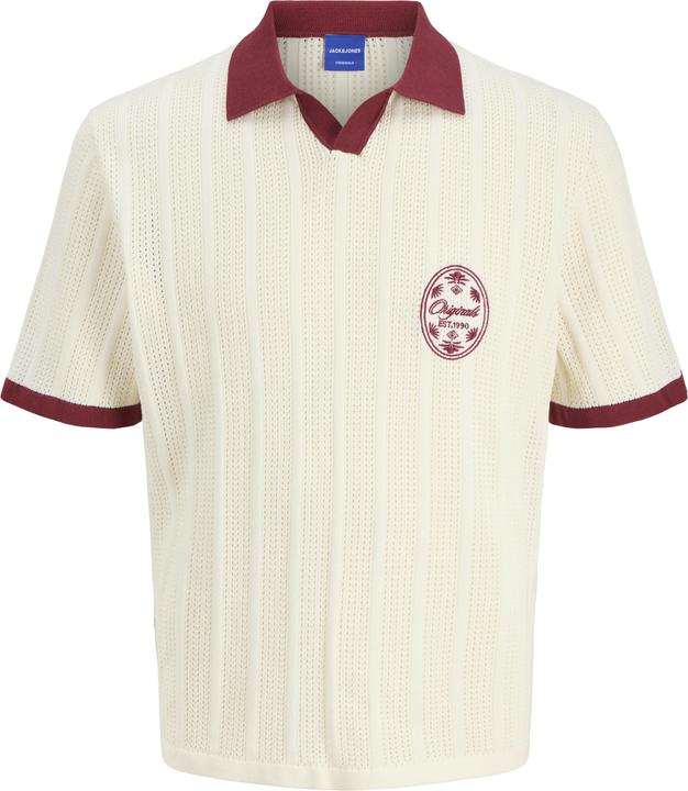 Produktbild Jack & Jones Jordia Knit Split Neck Polo Styd Ss25 (XL)