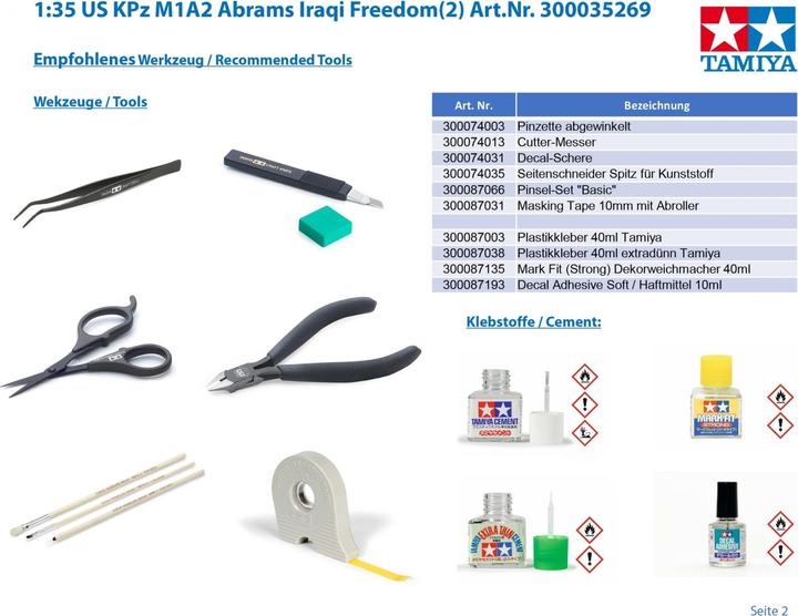 Image du produit Tamiya 1:35 US KPz M1A2 Abrams Iraqi Freedom(2)
