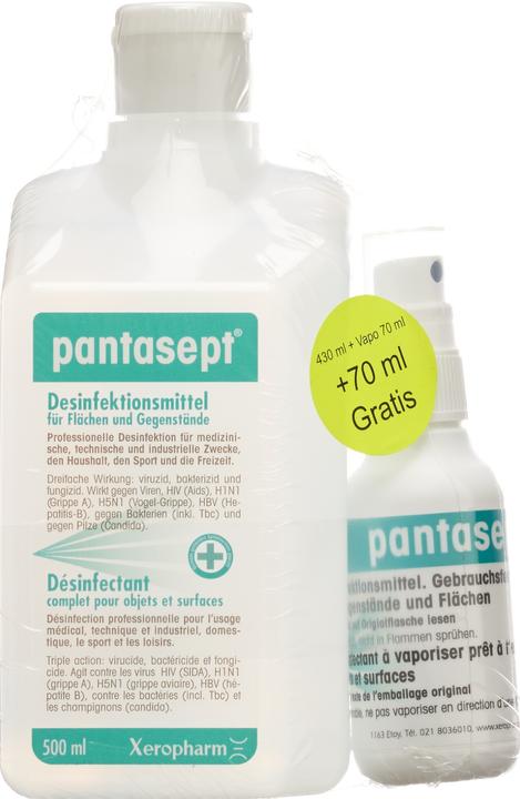 Produktbild Pantasept Desinfektion Lösung Set 430 + 70ml (430 ml)