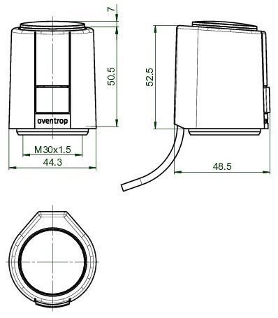 Produktbild Oventrop elektrotherm. Antr. Aktor T 2P 2-Punkt H NC stromlos geschlossen 230 V