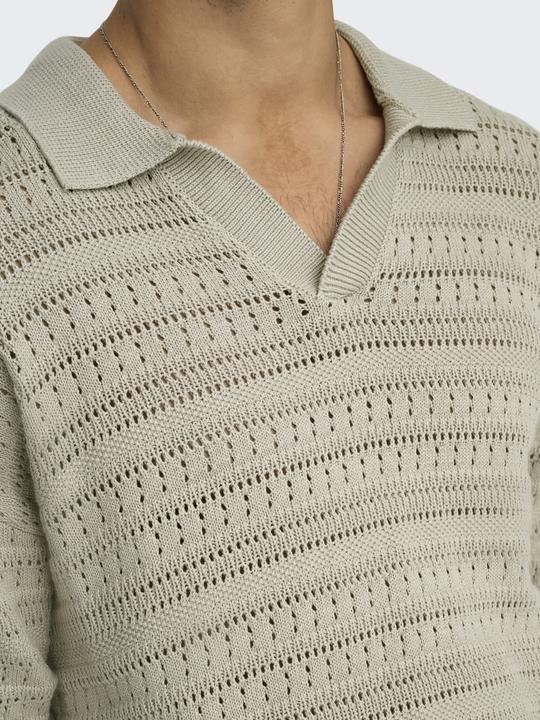 Actual product image Only & Sons Onsgrayson Ds 5 Chochet Polo Knit (XXL)