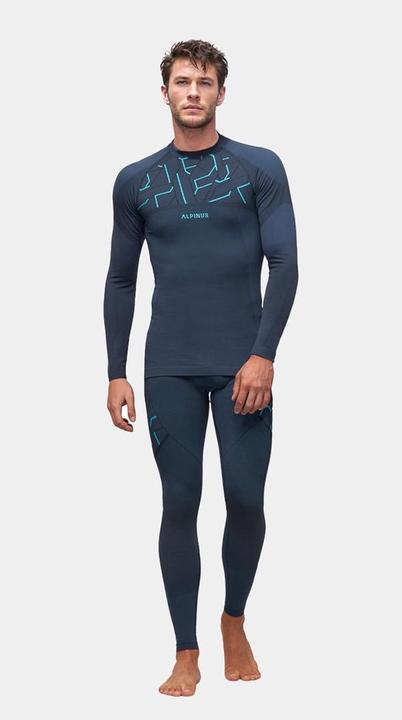 Alpinus Herren Tactical Gausdal Set Graphit-Blau Thermoaktive Unterwäsche SI8907-SI8911 S (S)