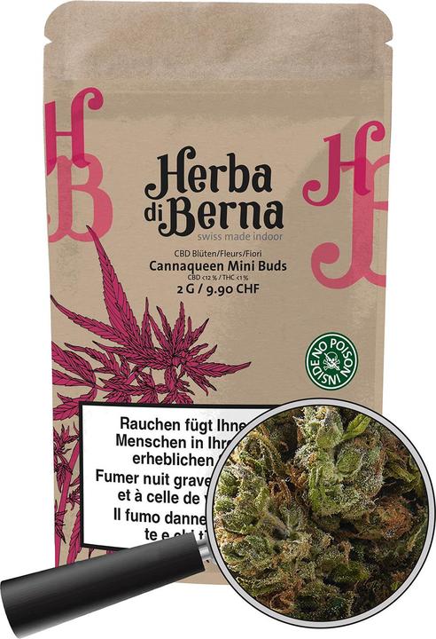 Actual product image Herba di Berna Cannaqueen Indoor Mini-Buds (2 g, Indoor)