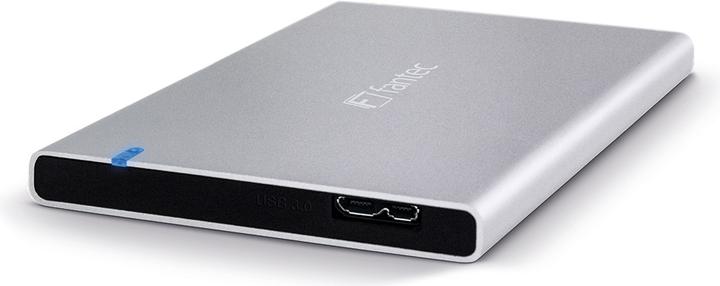 Fantec ALU-7MMU3 External 6.35cm 2.5inch SATA III HDD Enclosure with 7mm Height USB 3.0 UASP sandblasted... (2.5")