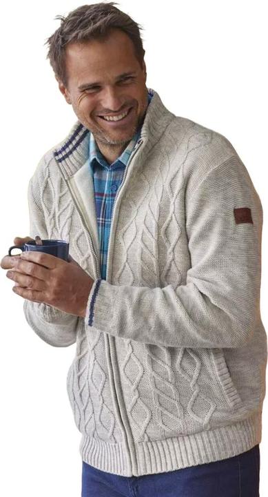 Immagine prodotto Atlas For Men Giacca da uomo in maglia a cavi foderata in pile (XXL)