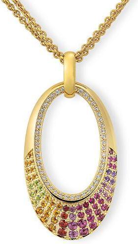 Produktbild Breuning ANHÄNGER - E.RHODOLITH/Brill. 0,264 Ct. H/si (750/18 K Gold)