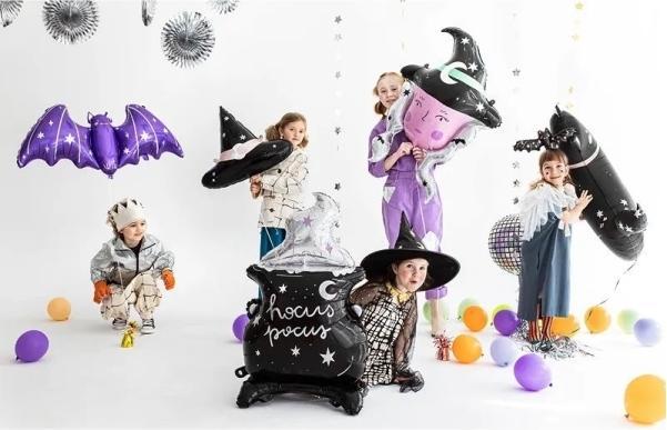 Image du produit Partydeco Chapeau de sorcière Ballon en plastique Sorcières et fête d'Halloween (1 x)