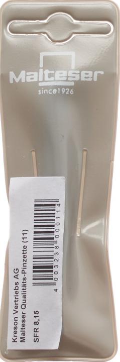 Actual product image Malteser Tweezers Ni oblique 8 cm No 11
