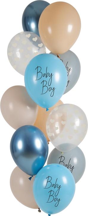 Produktbild Folat Ballons latex - Baby Boy - 33cm (12pcs) (12 x)
