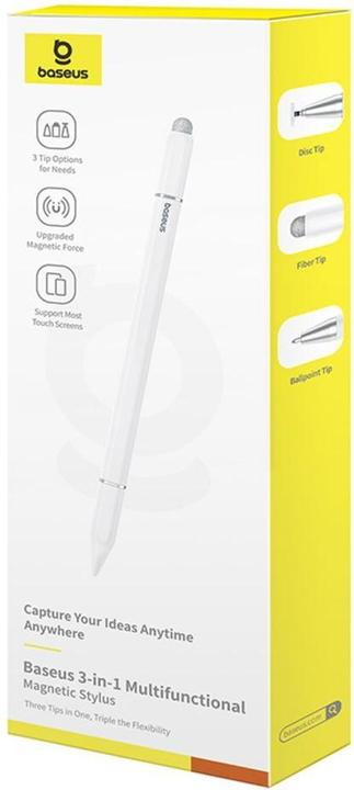 Image du produit Baseus Smooth Writing III magnetic stylus 3in1 (white)