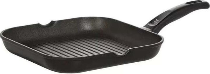 Produktbild WMF Grillpfanne eckig Steakpfanne Pfanne 27cm Aluminium beschichtet PFOA-frei (27 cm, Grillpfanne, Aluminium)
