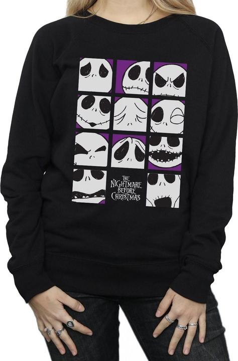 Produktbild Disney Nightmare Before Christmas Many Faces Of Jack Squares Sweatshirt (L)