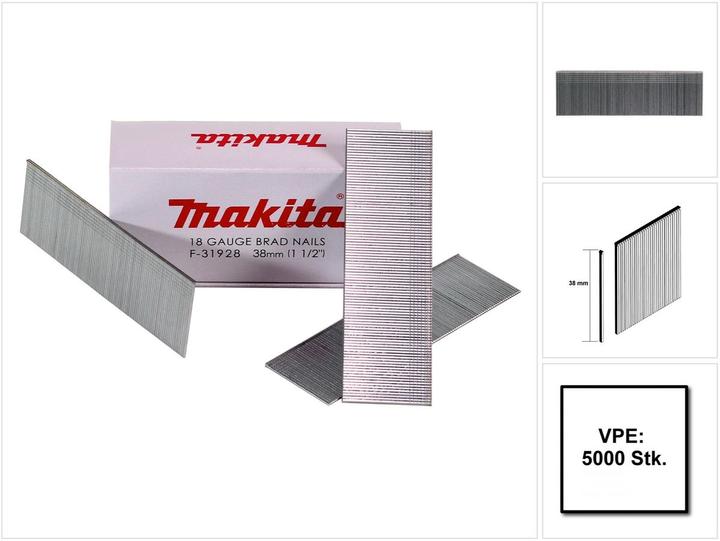 Actual product image Makita Upset head nail Brads 38mm 5000 pieces galvanized ( F-31928 ) for nailer DBN500/AF505
