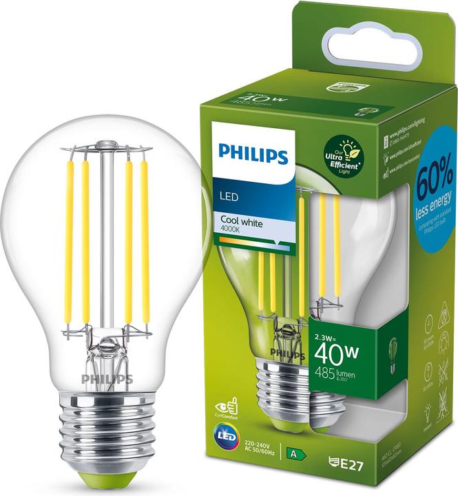 Actual product image Philips Lamp (E27, 2.30 W, 485 lm, 1 x, A)