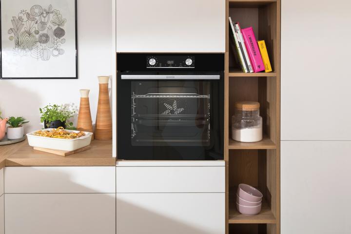 Produktbild Gorenje Gore Herd Black Steam SET Pyro A+ bk BPSX 6737 E06BG + IT 43 X