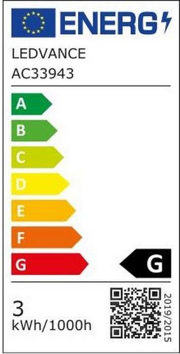 Label énergétique Ledvance Smart+ Spot Concentra (E14, 3.30 W, 210 lm, 4 x, G)